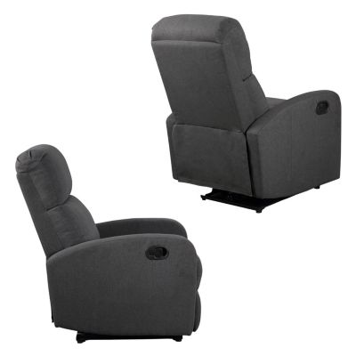 Fauteuil inclinable MAX gris anthracite - HAPPY GARDEN