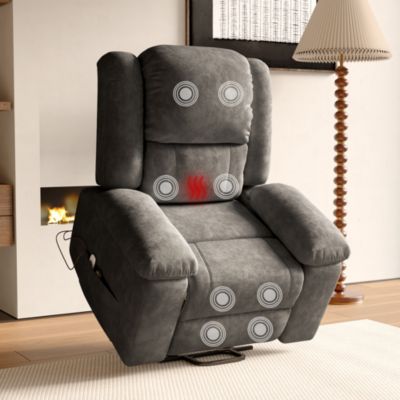 Fauteuil Luxe De Relaxation Et Massage Électrique, Gris