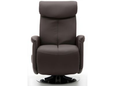 Fauteuil massant KOSTAS en simili - Marron