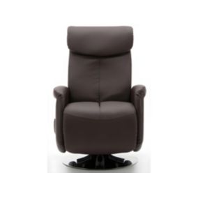 Fauteuil massant KOSTAS en simili - Marron