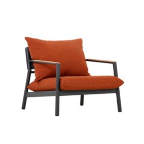 Fauteuil Monti terracotta en aluminium