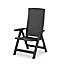 Fauteuil montreal graphite inclinable pliant