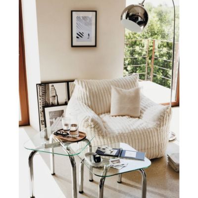 Fauteuil Muzi blanc - ATMOSPHERA CREATEUR D'INTERIEUR
