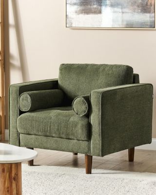 Fauteuil NURMO Tissu Vert foncé