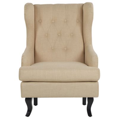 Fauteuil à oreilles ALTA Tissu Beige
