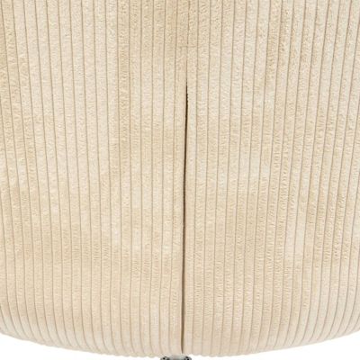 Fauteuil Pivotant Harper en Tissu Beige L74,5xl64xH87 cm - Atmosphera Créateur d'intérieur