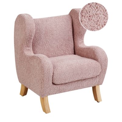 Fauteuil pour enfants FARUM Bouclé Rose