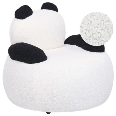 Fauteuil pour enfants Panda VIBY Bouclé Blanc