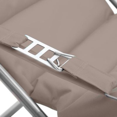 Fauteuil relax de jardin milos taupe - hespéride