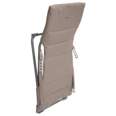 Fauteuil relax de jardin milos taupe - hespéride