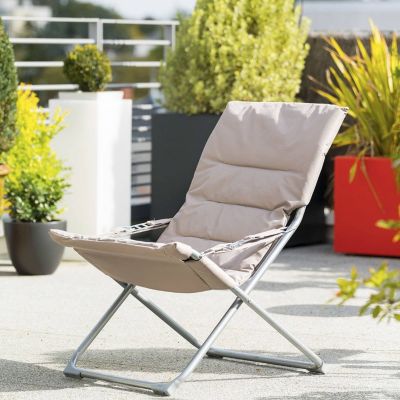 Fauteuil relax de jardin pliable Milos - 3 Positions