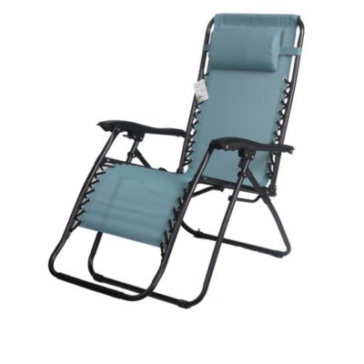 Fauteuil relax dextérieur coloris bleu 90x108x64 cm