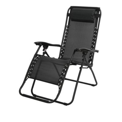 Fauteuil relax dextérieur coloris noir 90x108x64 cm