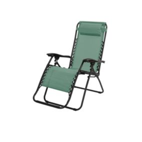 Fauteuil relax dextérieur coloris vert, dimension 90x108x64cm