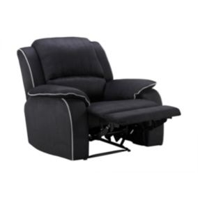 Fauteuil relax en microfibre HERNANI - Noir