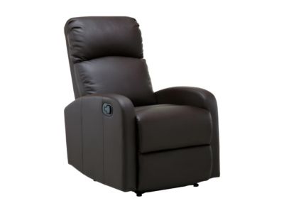 Fauteuil relax en simili ISAO - Marron