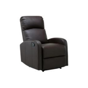 Fauteuil relax en simili ISAO - Marron