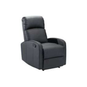 Fauteuil relax en simili ISAO - Noir