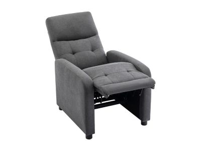 Fauteuil relax en tissu anthracite JARAMILO