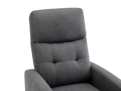 Fauteuil relax en tissu anthracite JARAMILO