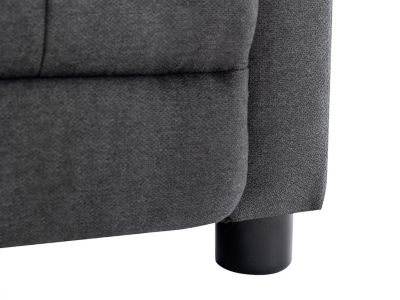 Fauteuil relax en tissu anthracite JARAMILO