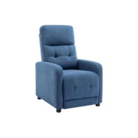 Fauteuil relax en tissu bleu JARAMILO