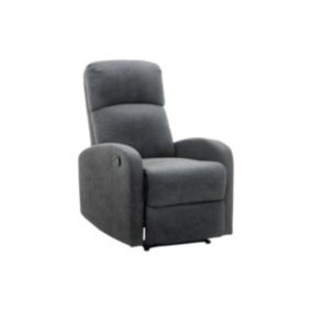 Fauteuil relax en tissu ISAO - Anthracite