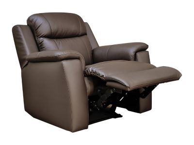 Fauteuil relax EVASION en cuir - Marron