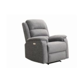 Fauteuil relax électrique en tissu anthracite NEVERS