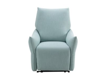 Fauteuil relax électrique en tissu bleu clair MODOC