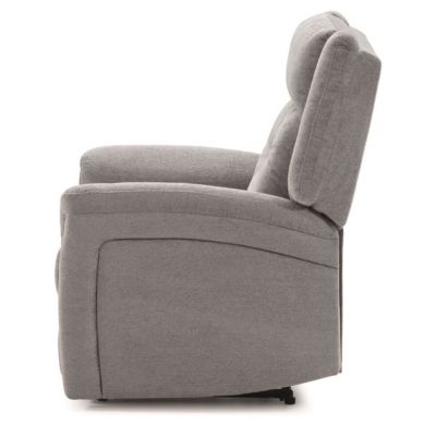 Fauteuil relax électrique tissu polyester gris clair - MELILLA