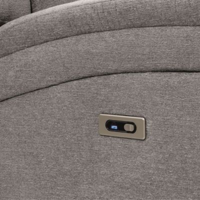 Fauteuil relax électrique tissu polyester gris clair - MELILLA