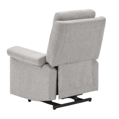 Fauteuil relax releveur électrique tissu gris clair - MACIANA