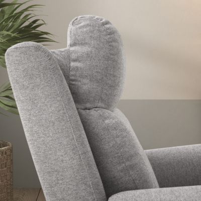 Fauteuil relax releveur électrique tissu gris clair - MACIANA