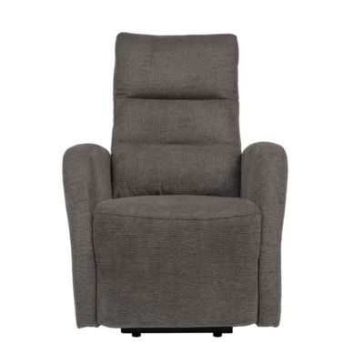 Fauteuil relax releveur tissu polyester gris foncé chiné - NYMPHAEA