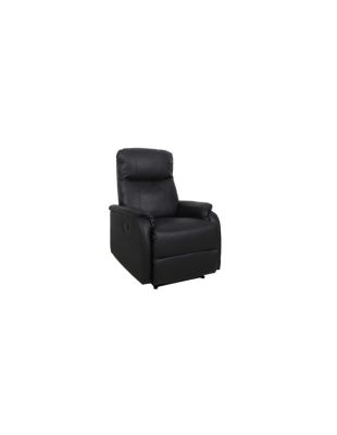 Fauteuil relaxation relevable manuellement BERLIN coloris noir