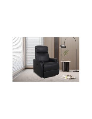 Fauteuil relaxation relevable manuellement BERLIN coloris noir