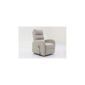 Fauteuil relaxation releveur electrique SYDNEY Tissu Gris clair