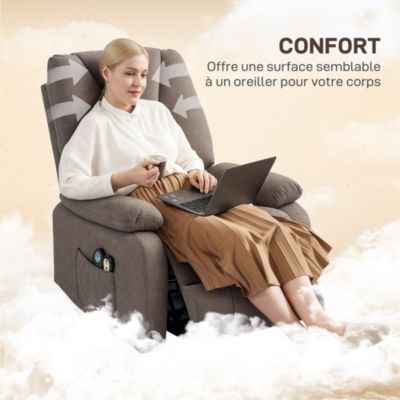 1099Moderne Fauteuil de massage inclinable Fauteuil de relaxation Confortable & Chic - Fauteuil