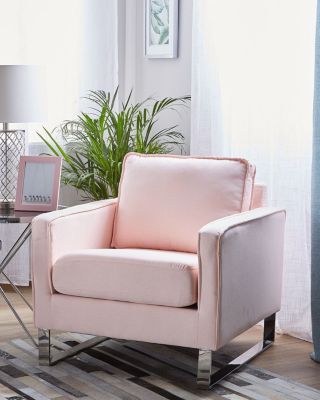 Fauteuil rose moderne Beliani VIND