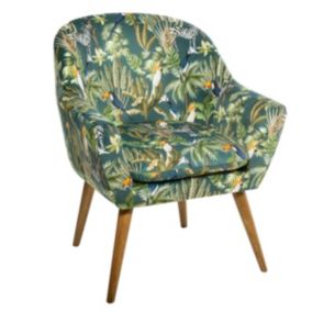 Fauteuil "Sango" imprimé jungle - Atmosphera