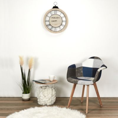 Fauteuil scandinave Patchwork (Lot de 2) Bleu