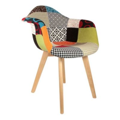 Fauteuil scandinave Patchwork (Lot de 2)