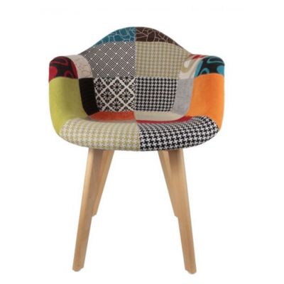 Fauteuil scandinave Patchwork (Lot de 2)