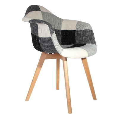 Fauteuil Scandinave Patchwork Olga