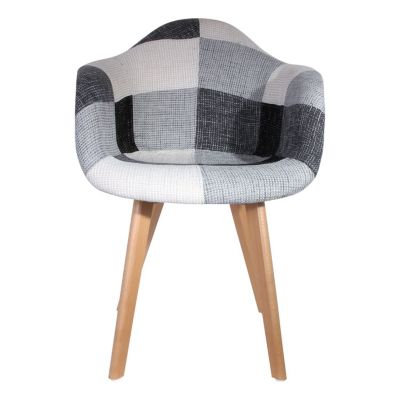 Fauteuil Scandinave Patchwork Olga