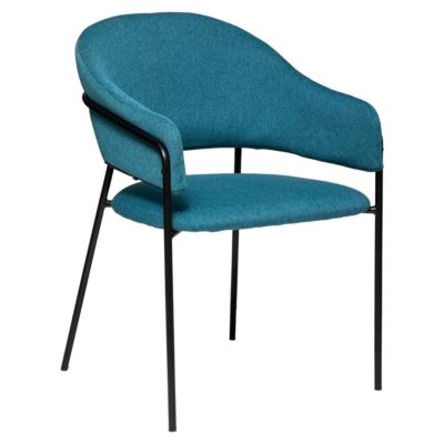 Fauteuil "Siron" - bleu canard - Atmosphera
