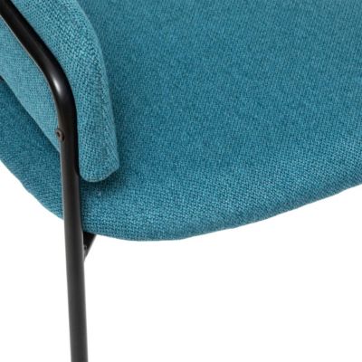 Fauteuil "Siron" - bleu canard - Atmosphera