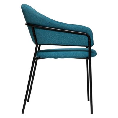Fauteuil "Siron" - bleu canard - Atmosphera