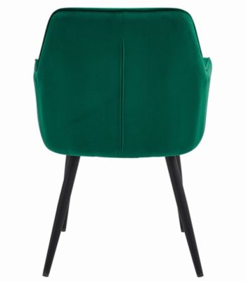 Fauteuil VALORA LUKK - Élégant velours vert foncé pour salon x 2